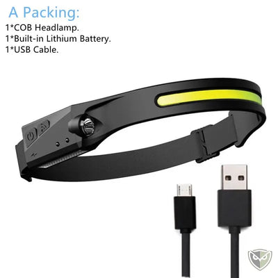 LELITEN™ Lampe Frontale en Silicone Ultra-Légère à Capteur survieprotek