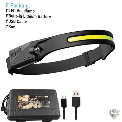 LELITEN™ Lampe Frontale en Silicone Ultra-Légère à Capteur survieprotek