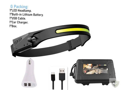 LELITEN™ Lampe Frontale en Silicone Ultra-Légère à Capteur survieprotek