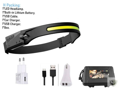 LELITEN™ Lampe Frontale en Silicone Ultra-Légère à Capteur survieprotek