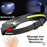 LELITEN™ Lampe Frontale en Silicone Ultra-Légère à Capteur survieprotek