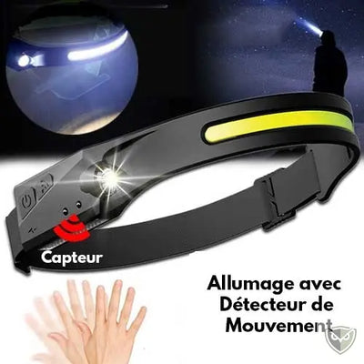 LELITEN™ Lampe Frontale en Silicone Ultra-Légère à Capteur survieprotek