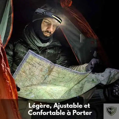 LELITEN™ Lampe Frontale en Silicone Ultra-Légère à Capteur survieprotek