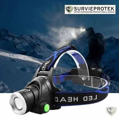 Leliten Lampe Frontale Rechargeable Puissante avec Zoom XML V6 LED