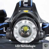 Leliten™ Lampe Frontale Rechargeable Puissante avec Zoom XML V6 Lampe frontale LED