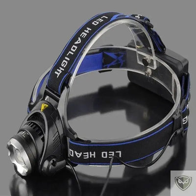 Lampe Frontale Rechargeable Puissante avec Zoom XML V6 LED  lampe frontale trail