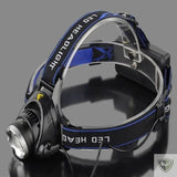 Lampe Frontale Rechargeable Puissante avec Zoom XML V6 LED  lampe frontale trail