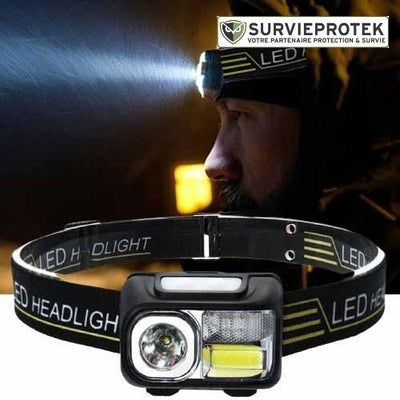 LELITEN™ Lampe Frontale à Capteur et Filtre Rouge survieprotek