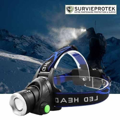 Leliten Lampe Frontale Rechargeable Puissante avec Zoom XML V6 LED