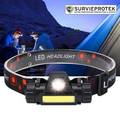 LELITEN™ Lampe Frontale Magnetique Q5 + COB LED survieprotek