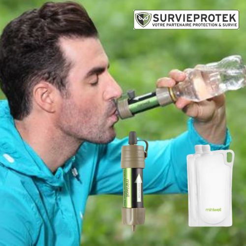 Paille filtrante d'eau de survie MINIWELL – Les Survivalistes