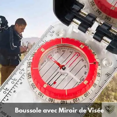 Naturehike™ Boussole Orientation Randonnée Professionnelle Multi-fonctions avec miroir de visée