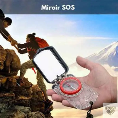 Naturehike™ Boussole Orientation Randonnée Professionnelle Multi-fonctions avec miroir SOS