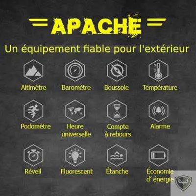 North edge Apache 3 montre tactique militaire montre etanche montre incassablee