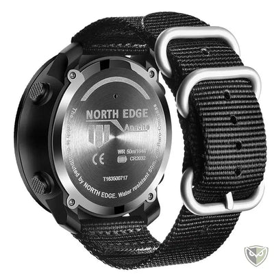 North Edge™ Smartwatch Apache 3 Montre Tactique Militaire Intelligente bracelet nylon