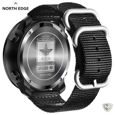 North Edge™ Smartwatch Apache 46 Montre Tactique Militaire Intelligente survieprotek