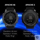 North Edge™ Smartwatch Apache 46 Montre Tactique Militaire Intelligente survieprotek