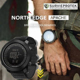 North Edge™ smartwatch Apache 3 montre tactique militaire intelligente