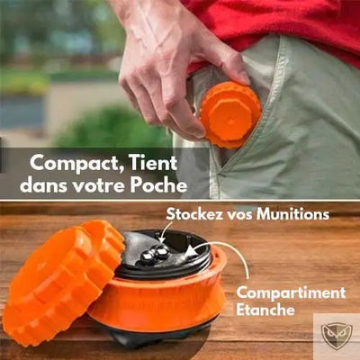 POCKET SHOT™ Fronde de Poche Lance Bille en Latex survieprotek