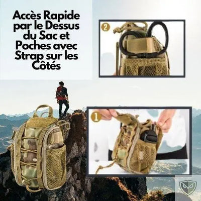 SMARTKIT® Sac de Premiers Secours Tactique à Ouverture Rapide survieprotek