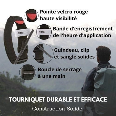 ECAT® Garrot Tourniquet Tactique survieprotek