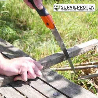 Bivouak™ mini scie pliante bushcraft de survie