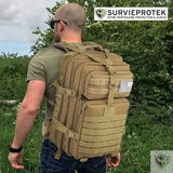 TACTICAL™ Sac a dos militaire tactique 50 litres survieprotek