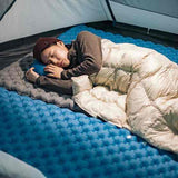 Matelas Gonflable Camping Confortable Ultra Léger avec Oreiller Intégré