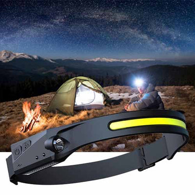 LELITEN™ Lampe Frontale en Silicone Ultra-Légère à Capteur survieprotek