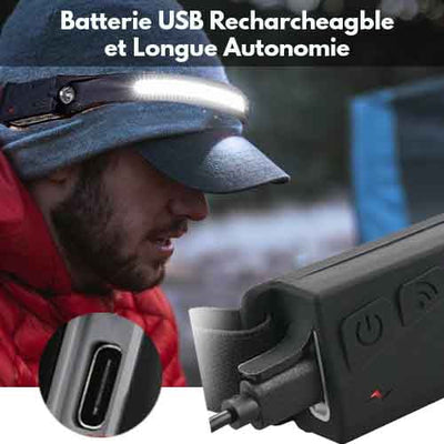 LELITEN™ Lampe Frontale en Silicone Ultra-Légère à Capteur survieprotek