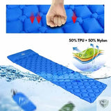Matelas Gonflable Camping Ultra Léger avec Oreiller Intégré Matelas trekking