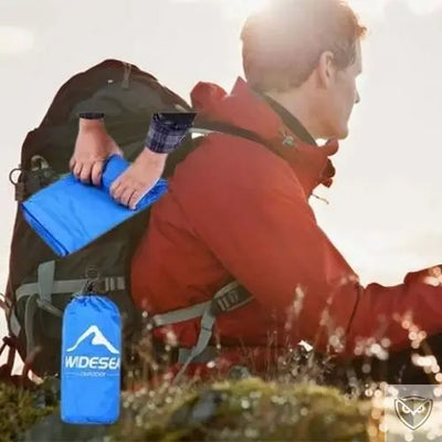 Matelas Gonflable Camping Ultra Léger avec Oreiller Intégré Facile a plier et a transporter