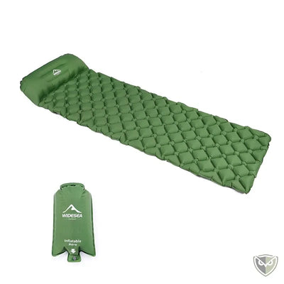 Matelas Gonflable Camping Ultra Léger avec Oreiller Intégré couleur vert