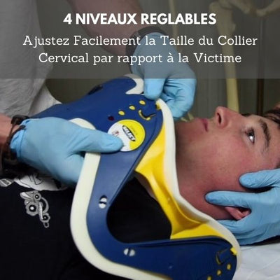EMS® Collier Cervical Adulte de Premiers Secours 4 Niveaux Ajustables survieprotek