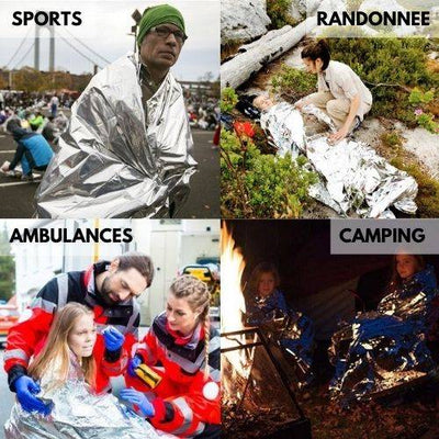 EMS™ Couvertures de Survie - 10 / Pack survieprotek