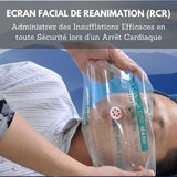 EMS™ Ecran Facial de Réanimation RCP avec Anneau Porte-clés. 50/20 Pcs