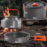 Bivouak™ Set de Batterie de Cuisine 6 en 1 pour Camping