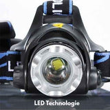 Leliten™ Lampe Frontale Rechargeable Puissante avec Zoom XML V6 Lampe frontale LED