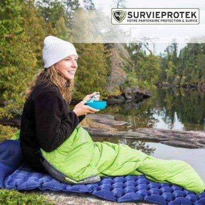 Matelas Gonflable Camping Ultra Léger avec Oreiller Intégré