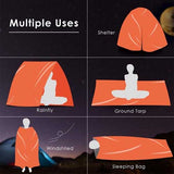 Bivy™ survival blanket reusable sleeping bag
