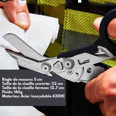 EMS™ Paire de Cisailles Raptor Multi-fonctions survieprotek