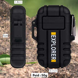Explorer™ Briquet tempete rechargeable USB à arc électrique plusieurs couleurs au choix