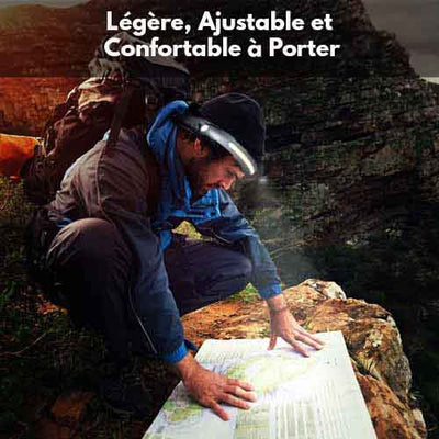 LELITEN™ Lampe Frontale en Silicone Ultra-Légère à Capteur survieprotek