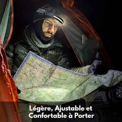 LELITEN™ Lampe Frontale en Silicone Ultra-Légère à Capteur survieprotek