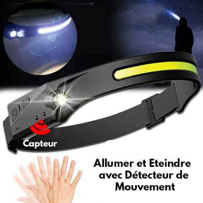 LELITEN™ Lampe Frontale en Silicone Ultra-Légère à Capteur survieprotek
