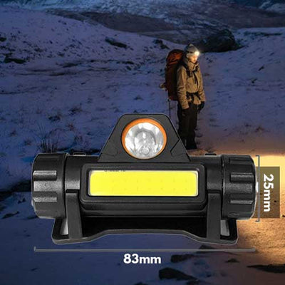 LELITEN™ Lampe Frontale Magnetique Q5 + COB LED survieprotek
