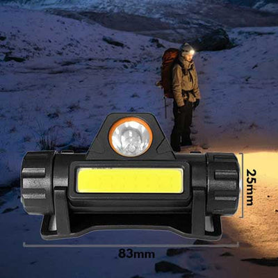 LELITEN™ Lampe Frontale Magnetique Q5 + COB LED survieprotek
