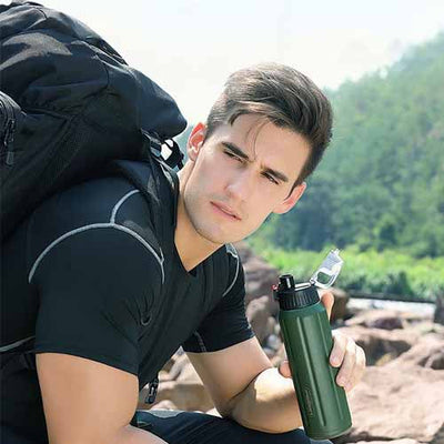 FEIJIAN™ Thermos à Double paroi en acier inoxydable survieprotek