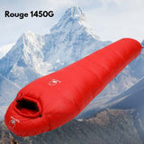Sac de Couchage Grand Froid Duvet Ultra Compact rouge 1450gr