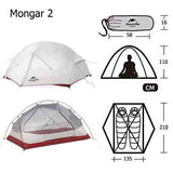 Naturehike™ Mongar Ultra Lightweight 3 Season Backpacking Igloo Tent